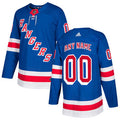 New York Rangers Royal Blue Home 2017-2018 Stitched NHL Jersey