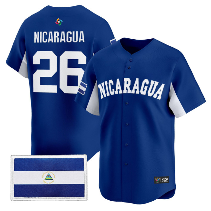 Nicaragua Jersey #26 Team Nicaragua 2026 World Baseball Classic Stitched