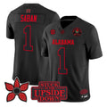 Nick Saban Jersey #1 Alabama Crimson Stranger Things 2025 Rose Bowl Stitched