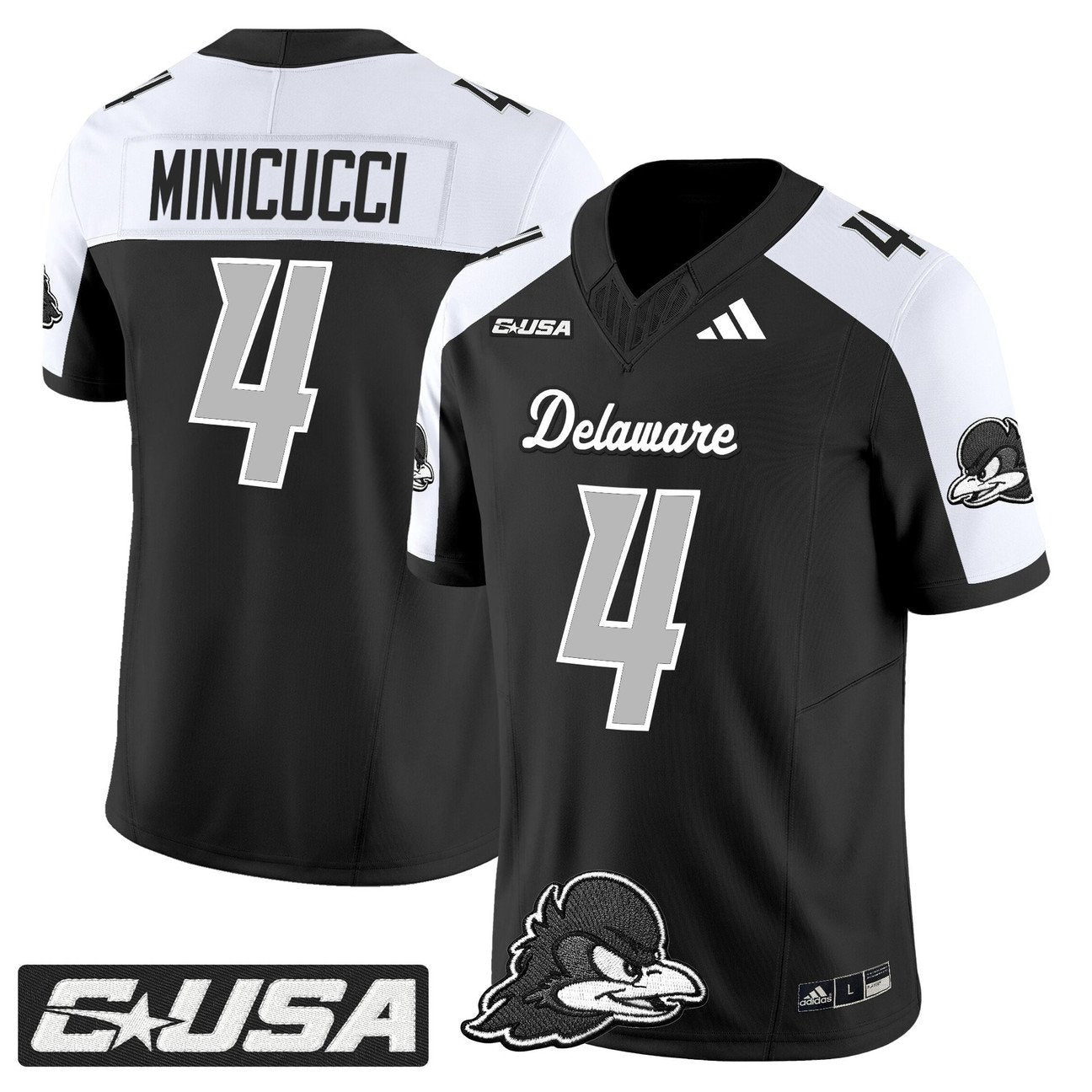 Nick Minicucci Jersey #4 Delaware Blue Hens 2025 Limited Stitched