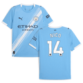 Nico Gonzalez 14 Manchester City 2025-26 Home Men Jersey – Sky Blue