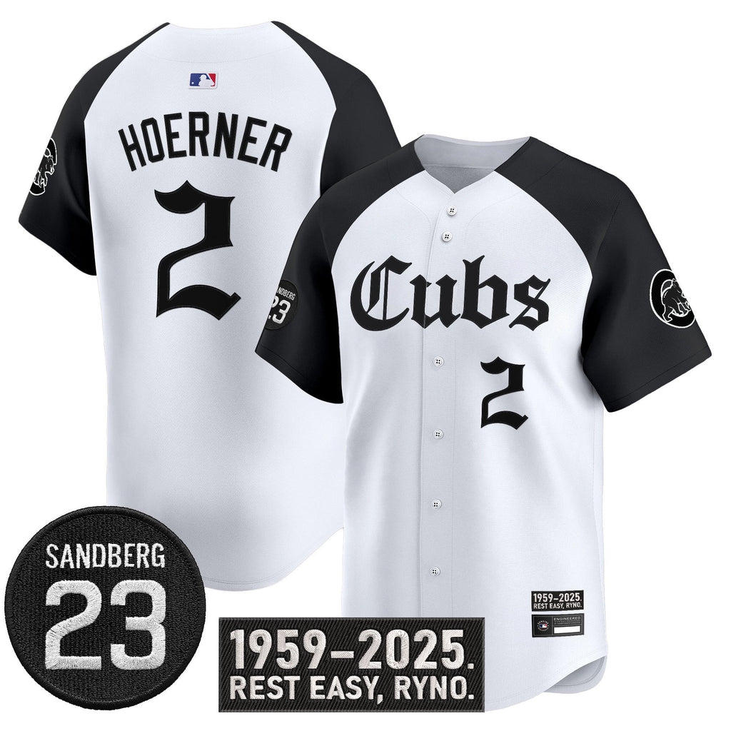 Nico Hoerner Jersey #2 Chicago Cubs Ryne Sandberg Tribute Stitched