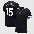 Nicolas Jackson 15 Chelsea 2025-26 Third Match Jersey – Black