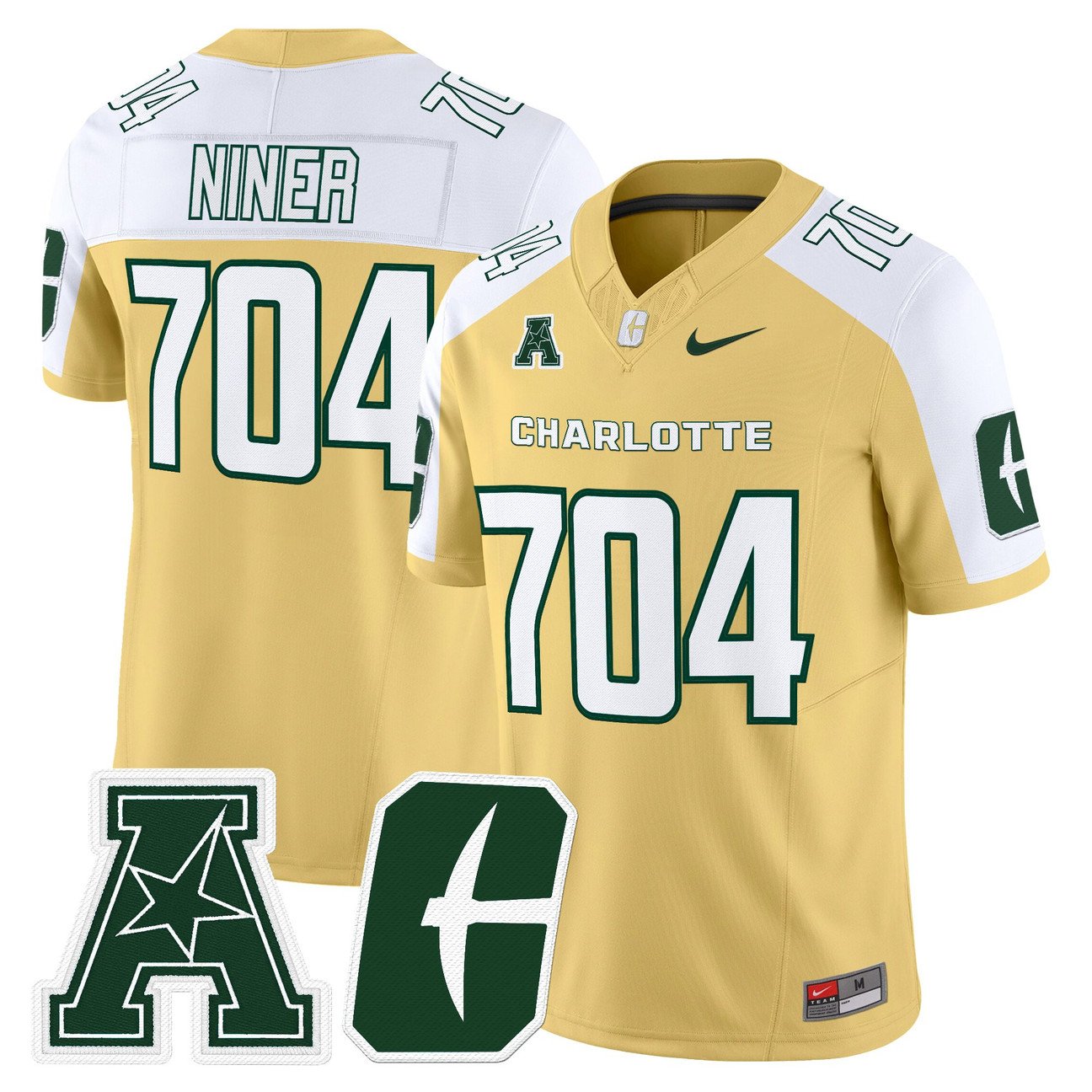Niner Jersey #704 Charlotte 49ers 2025 Vapor Limited Stitched