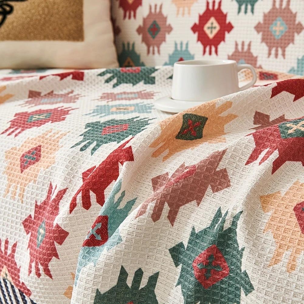 Nomad Charm Geometric Sofa Throw Cover
