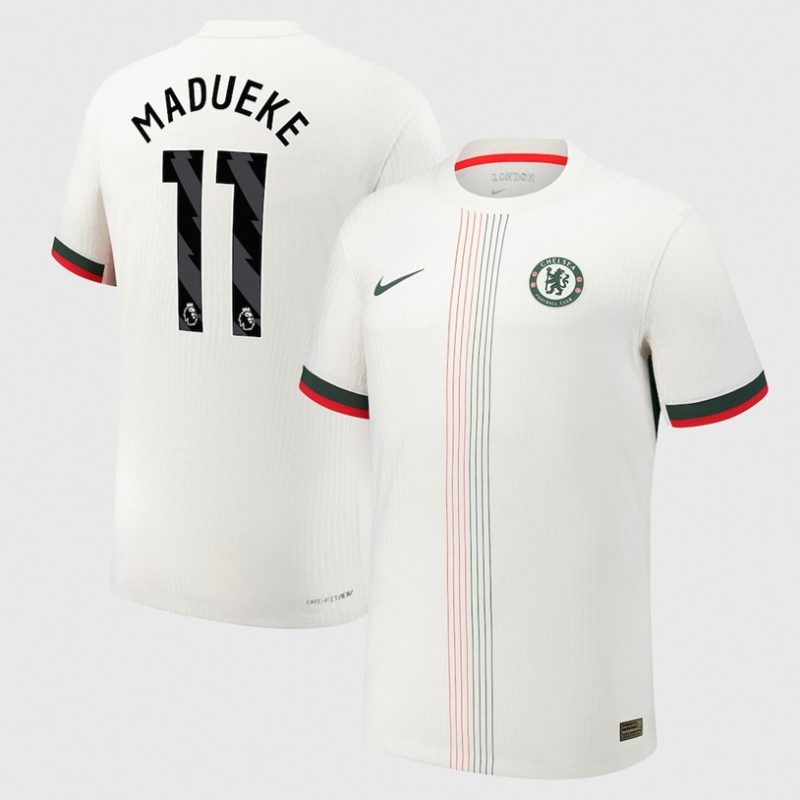 Noni Madueke 11 Chelsea 2025-26 Away Jersey – White
