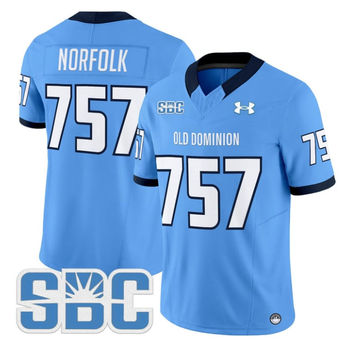 Norfolk Jersey #757 Old Dominion Monarchs 2025 Vapor Limited Stitched