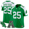 North Texas Jersey #25 North Texas Mean Green 2025 Vapor Stitched