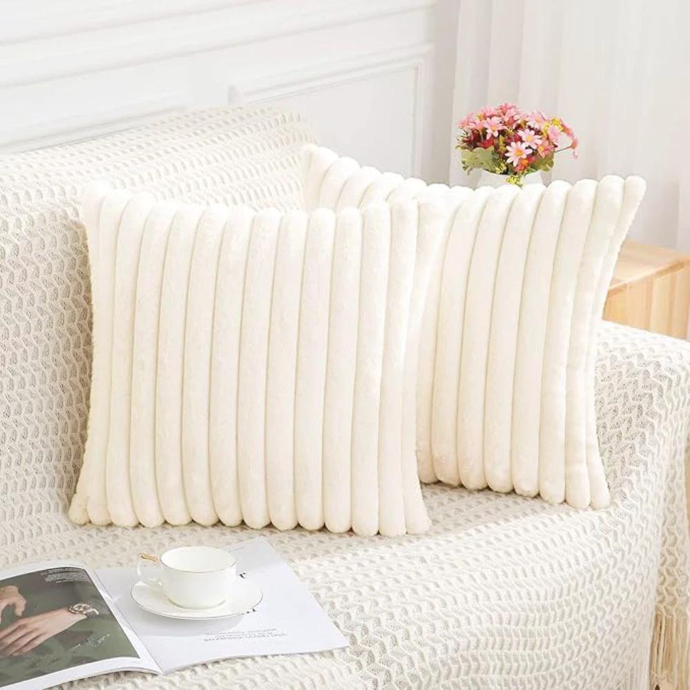 Nouvia Faux Fur Plush Cushion Cover