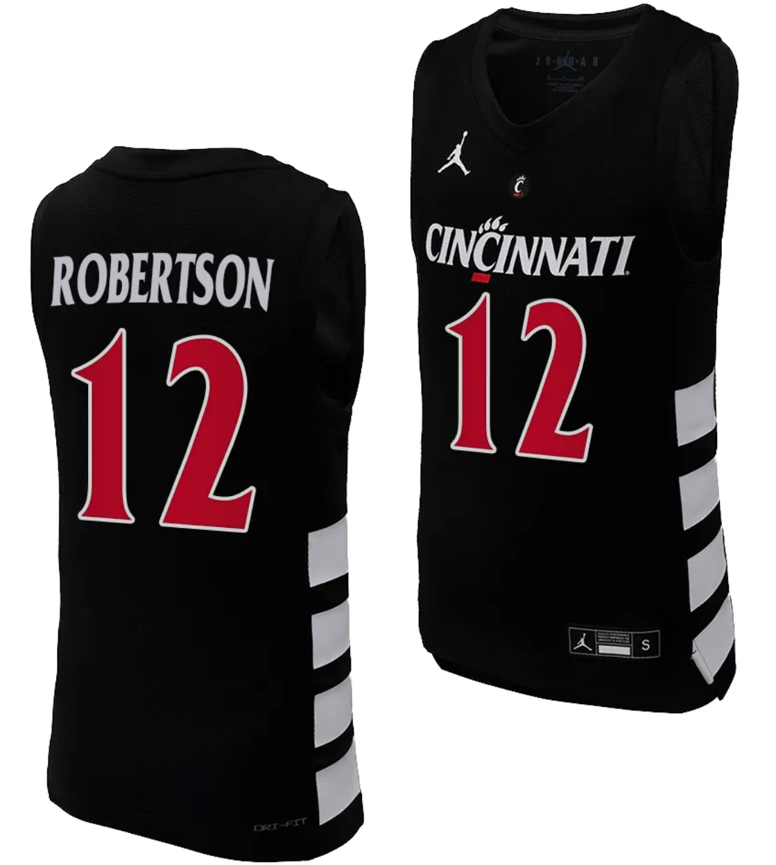 Oscar Robertson Jersey #12 Cincinnati Bearcats College Basketball Replica 2023-24 Black