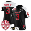 Omar Cooper Jr Jersey #3 Indiana Hoosiers 2025 National Champions Black Alternate