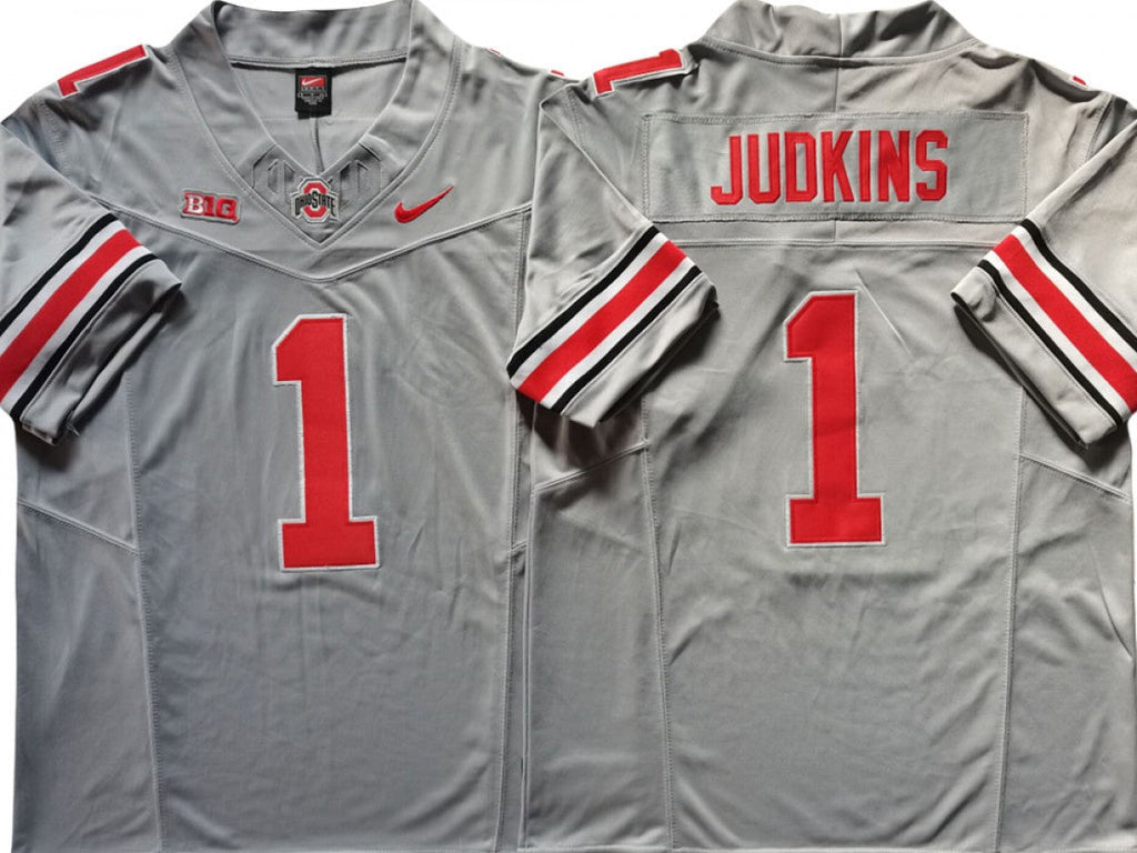 Ohio State Buckeyes #1 Quinshon Judkins Vapor F.U.S.E. Limited Jersey Gray