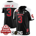 Omar Cooper Jr Jersey #3 Indiana Hoosiers 2025 National Champions V2 Stitched