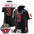 Omar Cooper Jr Jersey #3 Indiana Hoosiers 2025 National Champions V3 Stitched