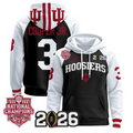 Omar Cooper Jr Pullover Hoodie #3 Hoosiers 2025 National Champions Stitched