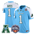 Omari Hayes Jersey #1 Tulane Green Wave 2025 AAC Championship Stitched