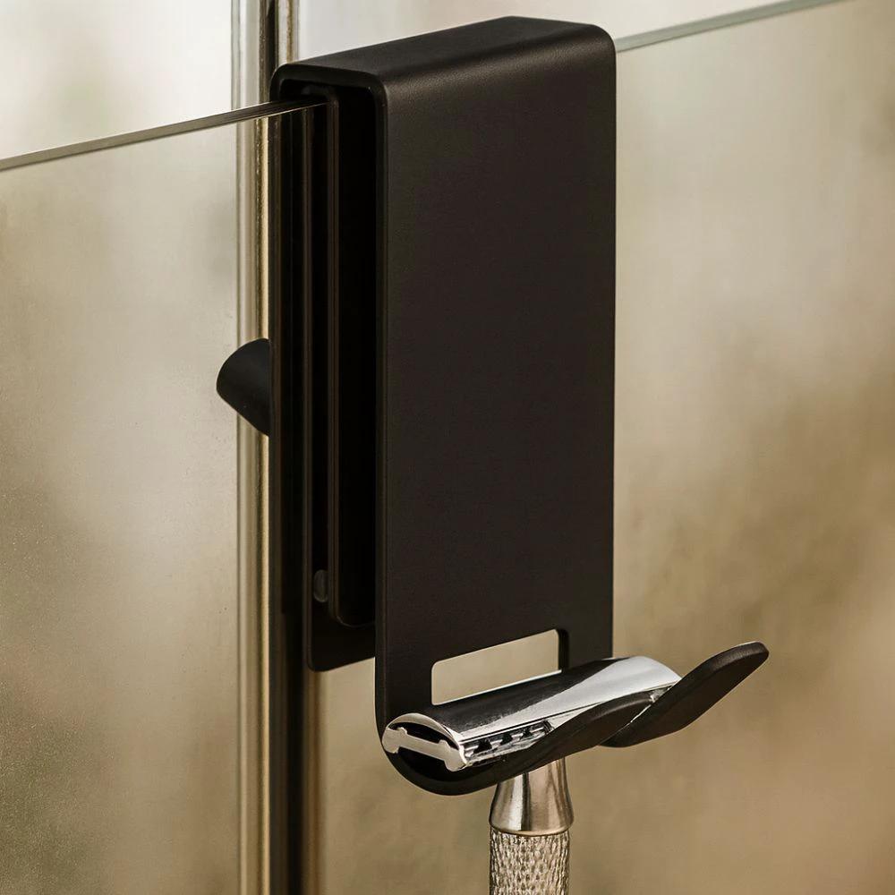 On Glass Stainless Shower Door Hooks