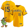 Oneil Cruz Jersey #15 Pittsburgh Pirates Pirate Parrot Patch Premier Limited Stitched