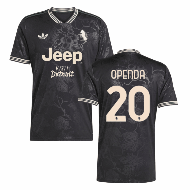 Openda 20 Juventus 2025-26 Third Match Jersey – Black