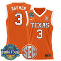 Rori Harmon Jersey #3 Texas Longhorns 2025 Sec Final Four Patch Orange