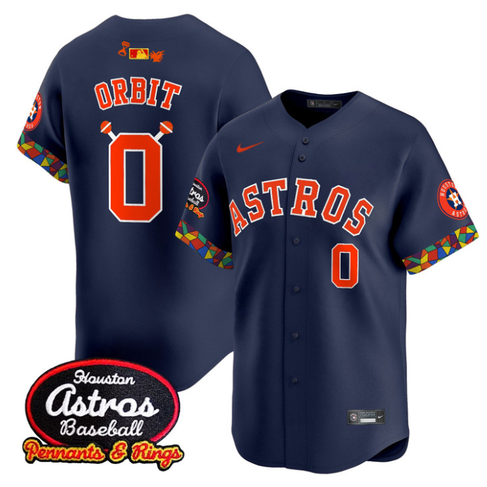 Orbit Jersey #0 Houston Astros x El Tiempo Cantina Vapor Premier Limited Stitched