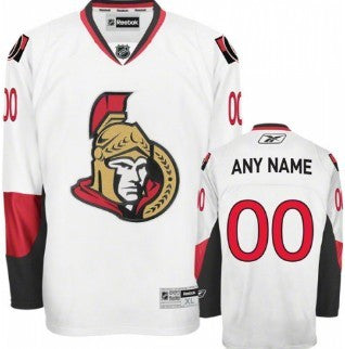Ottawa Senators Customized White Jersey Stitched