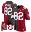 Ozzie Newsome Jersey #82 Alabama Crimson Tide Split Football Game Stitched