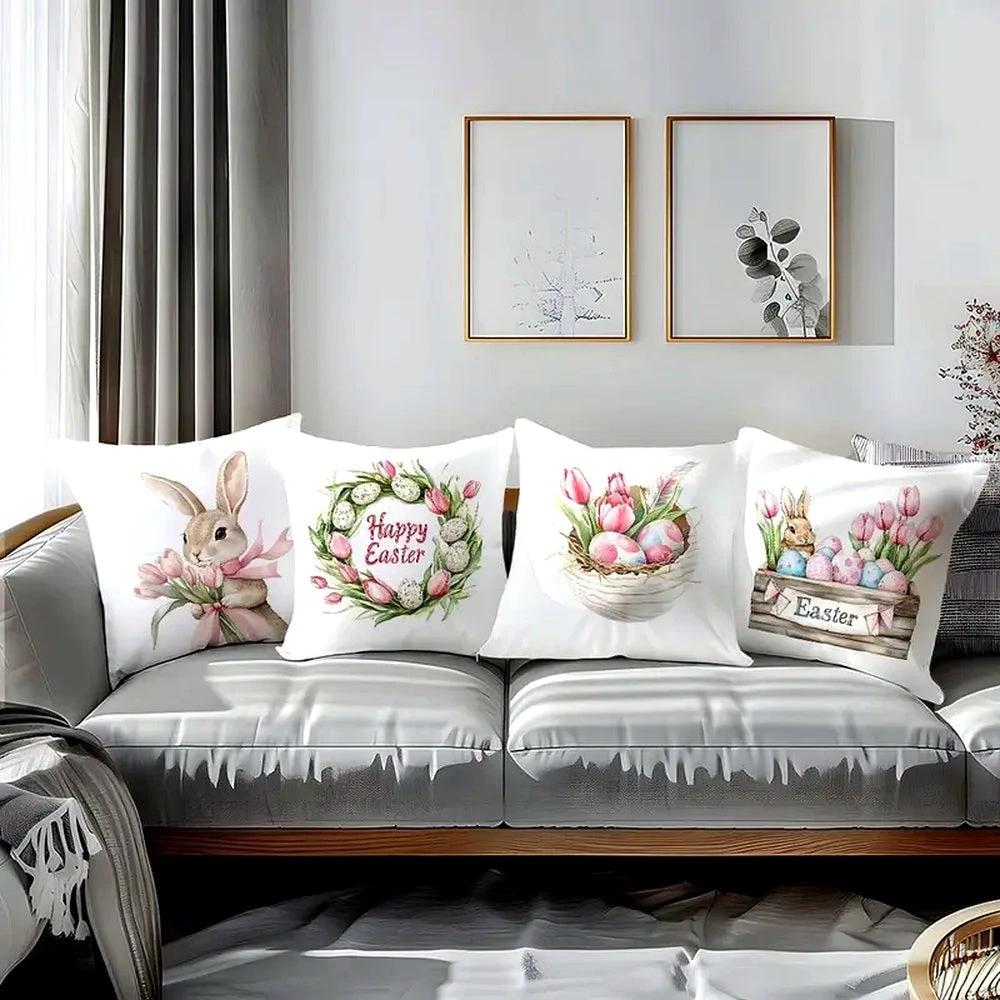 Lulune Spring Easter Cushion Covers | 4pcs Set
