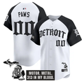 PAWS Jersey #00 Detroit Tigers Old English Edition Stitched