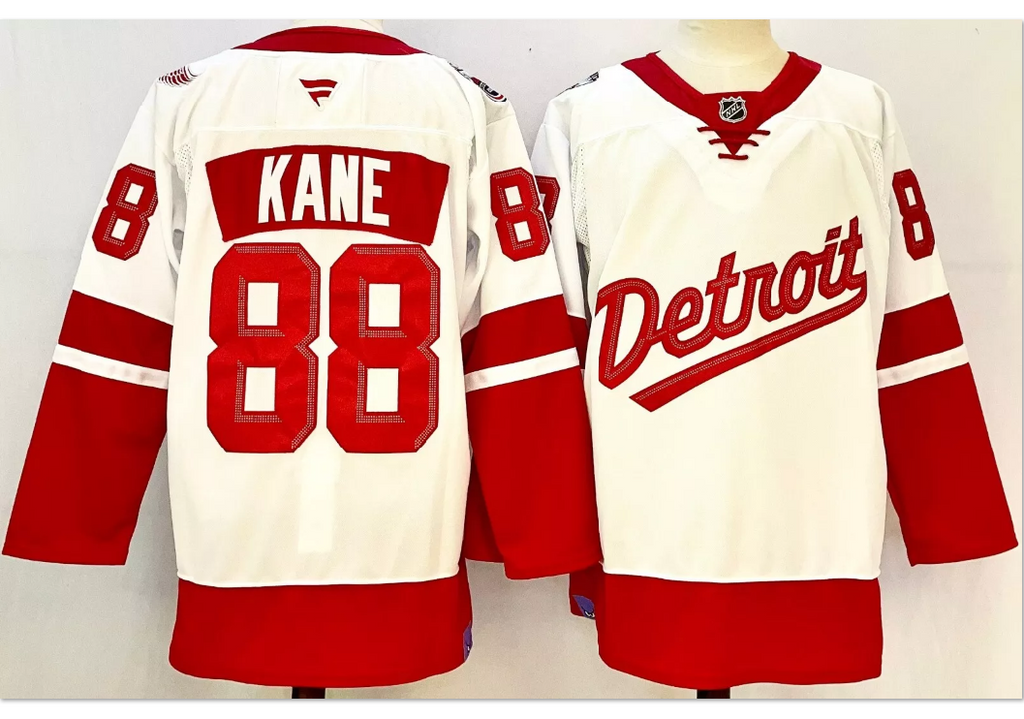 Patrick Kane Jersey #88 Detroit Red Wings 2025 Stadium Series Stitched