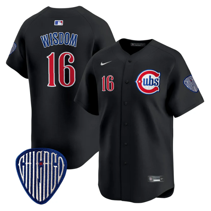 Patrick Wisdom Jersey #16 Chicago Cubs Blue Alternate Vapor Premier Limited Stitched