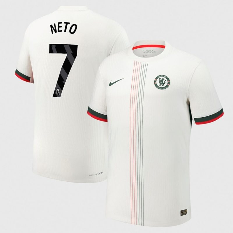 Pedro Neto 7 Chelsea 2025-26 Away Jersey – White
