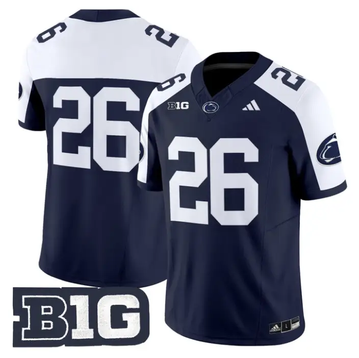 Penn State Jersey #26 Penn State 2026 No Name on Back Limited Stitched
