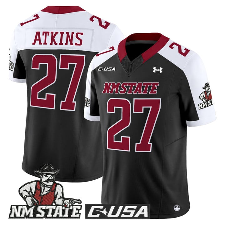 Pervis Atkins Jersey #27 New Mexico State Aggies 2025 Vapor Stitched