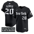 Pete Alonso Jersey #20 New York Mets Gothic Borough Edition Stitched