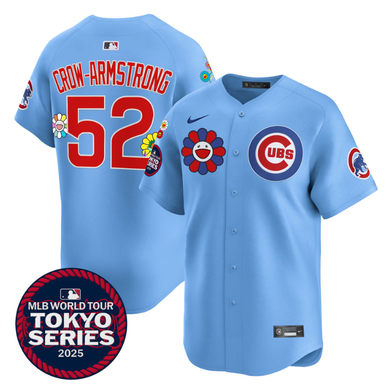 Pete Crow-Armstrong Jersey #52 Chicago Cubs Tokyo Series 2025 Vapor Limited Stitched