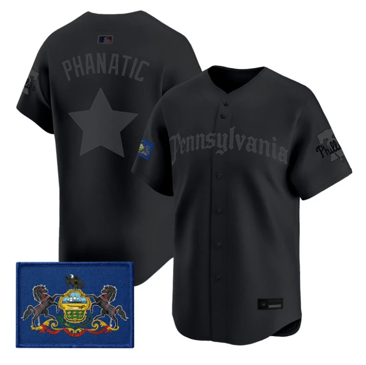 Phanatic Jersey Phillies Pennsylvania Gothic Edition Stitched