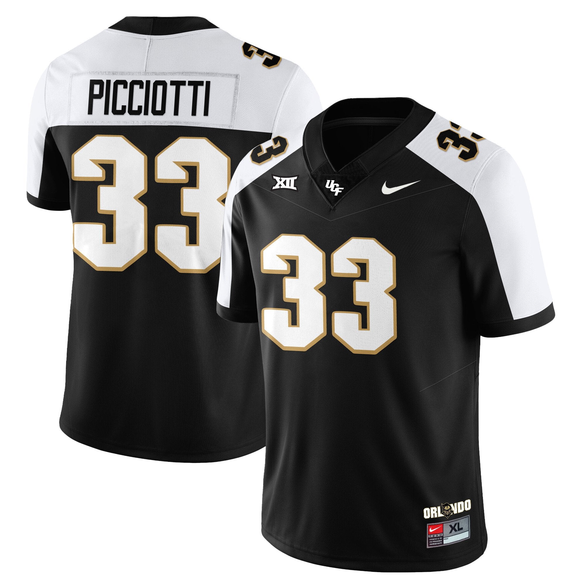 Phil Picciotti Jersey #33 UCF Football 2025 Core Uniforms Stitched