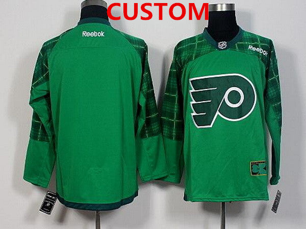 Philadelphia Flyers Custom Green 2016 St. Patrick's Day Hockey Jersey Stitched