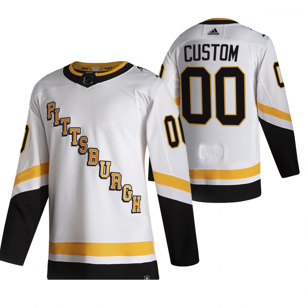 Pittsburgh Penguins Custom White 2020-21 Alternate Player NHL Jersey Stitched
