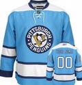 Pittsburgh Penguins Customized Light Blue Jersey Stitched