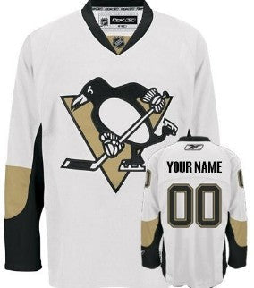 Pittsburgh Penguins Customized White Jersey Stitched