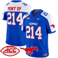 Pony Up Jersey #214 SMU Mustangs 2025 Vapor Limited Stitched