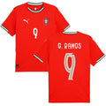 Portugal 2025 Home G. Ramos #9 Jersey