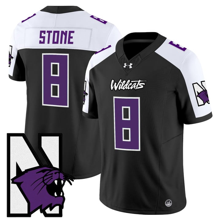 Preston Stone Jersey #8 Northwestern Wildcats Honoring 95 Stitched