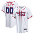 Puerto Rico Baseball Jersey Active Player Custom White 2026 World Baseball Classic Home Stadium Stitched