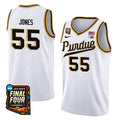 Purdue Boilermakers #55 Lance Jones Jersey 2024 Final Four Patch Basketball White