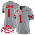 Quinshon Judkins Jersey #1 Ohio State 2025 CFP Patch National Champions
