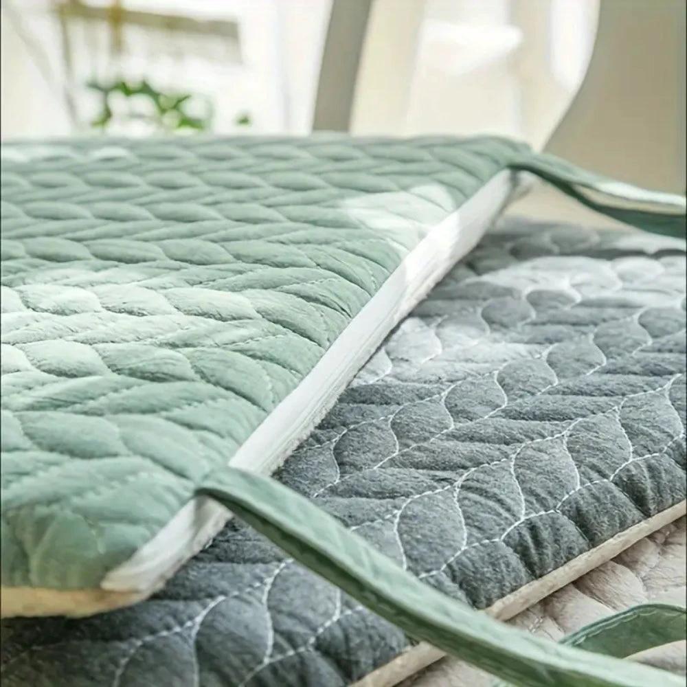 Quilted Japanese-Inspired Seat Cushion