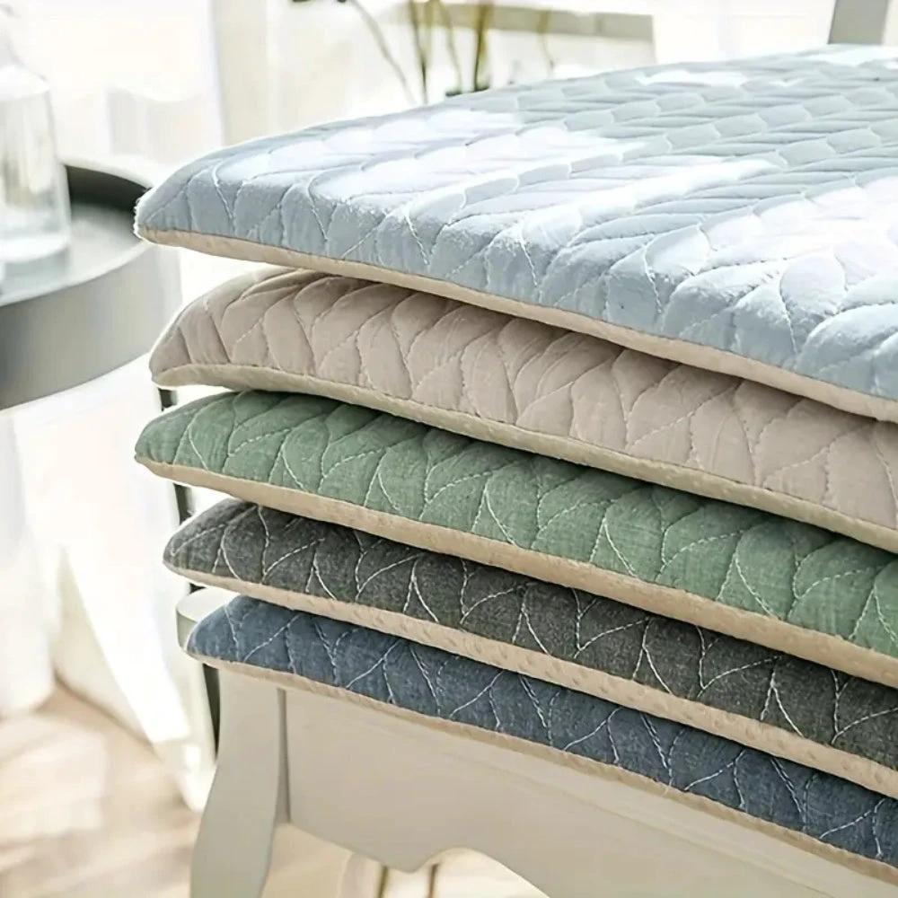 Quilted Japanese-Inspired Seat Cushion